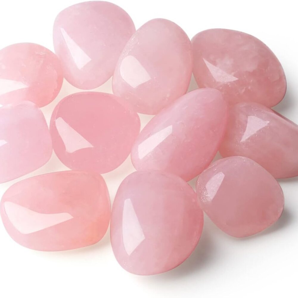 Rose Quartz Tumbled Polished Natural Healing Crystals Stones Bulk Rocks Stones C - Picture 1 of 7